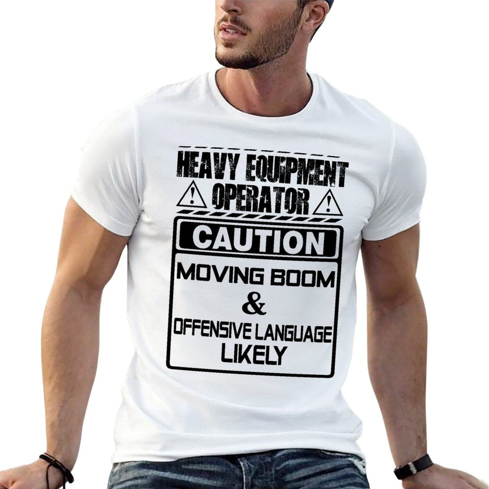 Heavy Equipment Operator Shirts - Koszulka Funkcjonalna Casualowa z Krótkim Rękawem
