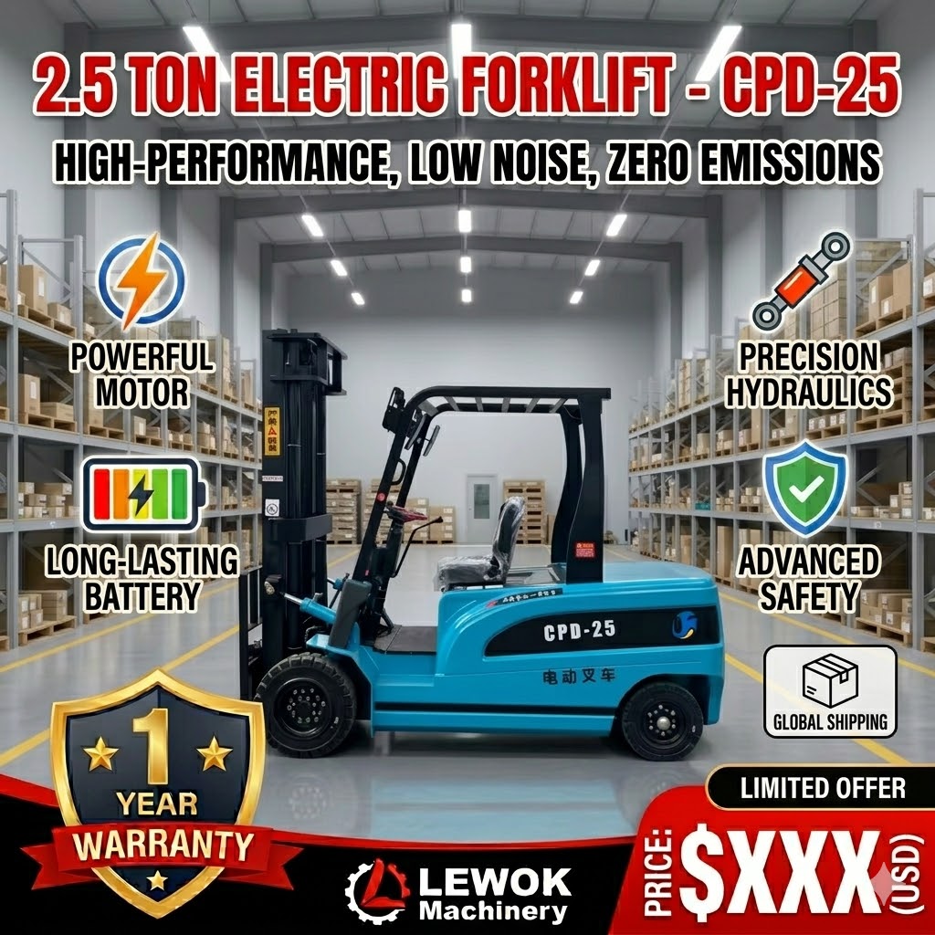Heavy Equipment Forklift - Elektryczny wózek widłowy do palet 2.5t,