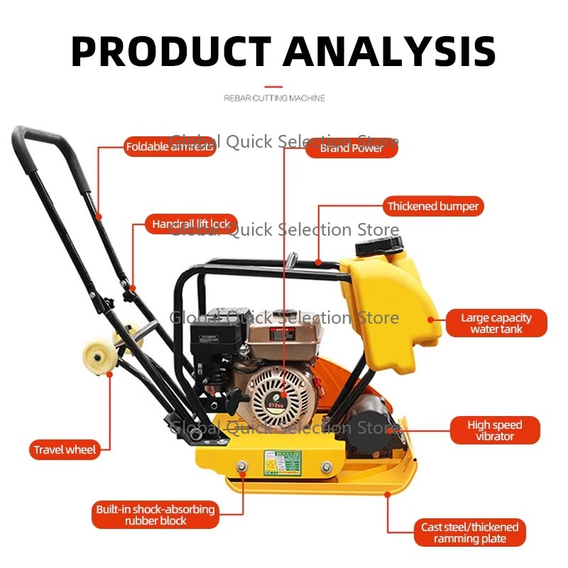 Wibrator tarczowy dieslowy 6.5 – Plate Compactor Vibrator recenzja i cena